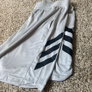 Adidas. Gray athletic shorts. Xxl